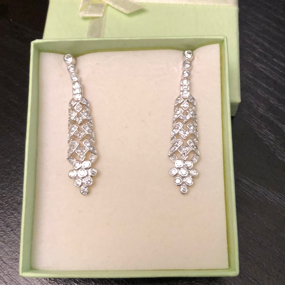 crystal dangling earrings
